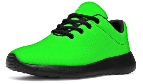 Men's Lightweight Breathable Mesh Lace-Up Sneakers – Green