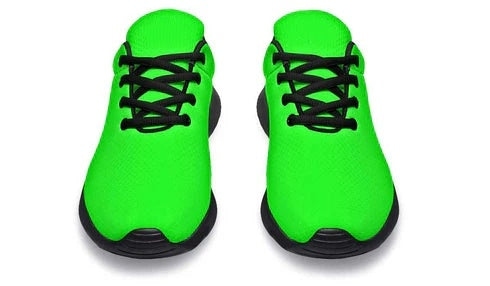 Men's Lightweight Breathable Mesh Lace-Up Sneakers – Green