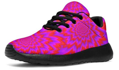 Men's Lightweight Breathable Mesh Lace-Up Sneakers – Pink