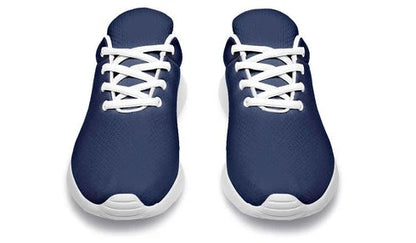 Men's Lightweight Breathable Mesh Lace-Up Sneakers – Navy Blue