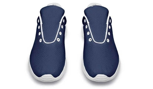 Men's Lightweight Breathable Mesh Lace-Up Sneakers – Navy Blue