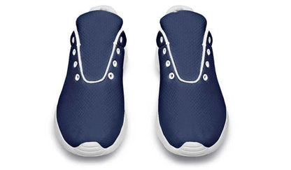 Men's Lightweight Breathable Mesh Lace-Up Sneakers – Navy Blue