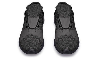 Men's Lightweight Breathable Mesh Lace-Up Sneakers – Black